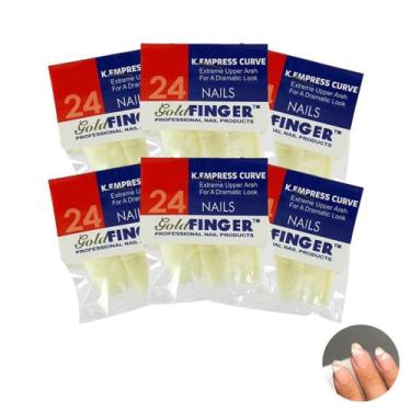 Imagem de Kit 6pct Bailarina Nail Finger, Unha Postiça Realista - Dafu