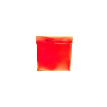 Imagem de Caixa Cubo Para Presente Metalizada com Textura Vermelho 6x6x6cm   - 1