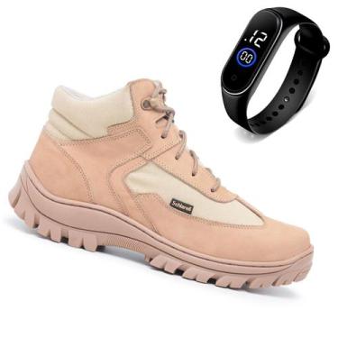 Imagem de Bota Coturno Resistente Estilo Militar Para Fazer Academia Cano Baixo 