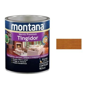 Imagem de Tinta Verniz Imbuia Madeira Brilhante Montana 900ml