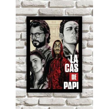 Imagem de Quadro La Casa de Papel - GRAFIT - GRAFICA E CRIAÇÃO, Preto