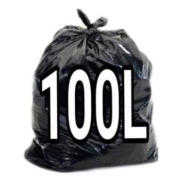 Imagem de Saco De Lixo 100lts Preto Gram. 0,12mm Reforçado C/25 Unids - HIGIPACK