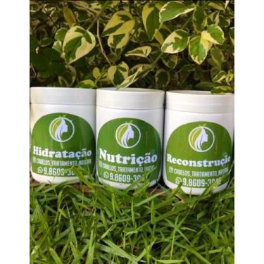 Imagem de Kit cronograma capilar 100% Naturais e Artesanais - Cabelos tratamento