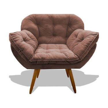 Imagem de Poltrona Miami Cadeira Pés Palitos Salão Escritorio Consultório Amamen