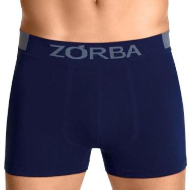 Imagem de Cueca Boxer Extreme Sport Microfibra Zorba 836 Sem Costura, Marinho, G