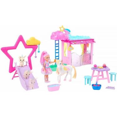 Imagem de Barbie Conjunto A Touch of Magic Chelsea e Pégaso HNT67 - Mattel