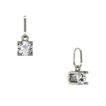 Imagem de Pingente Ponto de luz com diamante sintetico 2.5MM ouro 18K FPISA04/25