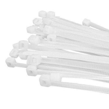 Imagem de Abraçadeira de Nylon 200 x 3,6 Branca com 1000 Peças - Fertak