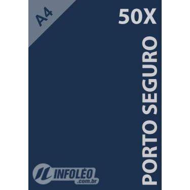 Imagem de 50 Folhas Papel Color Plus Porto Seguro (Azul Marinho) A4 180g