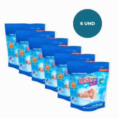 Imagem de Kit Fardo c/ 2400 de Lenços Umedecidos Use It 6un c/400 - Use It Baby