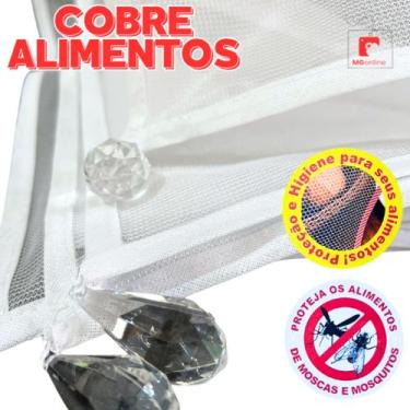 Imagem de Cobre Alimentos Proteção Anti Mosquito 1 unidade com Cristal - Mgonlin