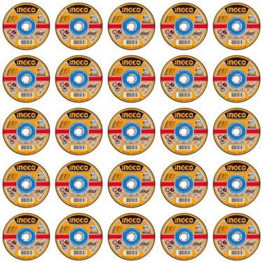 Imagem de Kit 25 unid. disco para corte de metal 115 x 1.0mm - ingco
