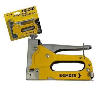 Imagem de Grampeador De Tapeceiro Pinador 4-14mm Alta Pressão 3 Em 1 Durável Res