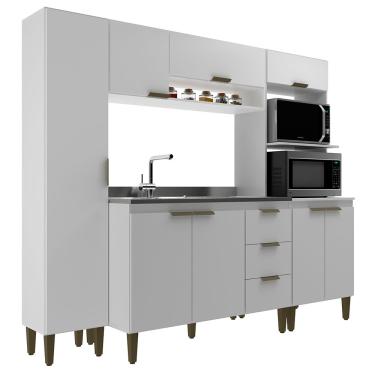 Imagem de Cozinha Carol 4 Peças J Carvalho - Branco