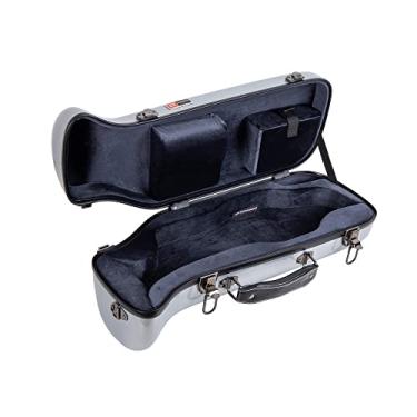 Imagem de Crossrock Capa de fibra de vidro para trompete com alças de ombro removíveis, prata (CRF1020TRSL)