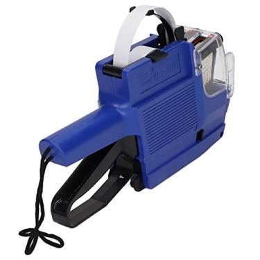 Imagem de Pistola de Etiqueta, Pistola de Preços, 10 Dígitos, 2 Linhas, Pistola de Etiqueta de Preço de Varejo Com Tinta para Loja de Escritório, Ferramenta de Fixação de Marcador de (BLUE)