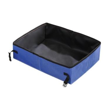 Imagem de Ｂｅｓｇａ Caixa de Areia de Viagem para Gatos, Comadre para Animais de Estimação de Design Aberto para Camping E Hotéis, Azul L