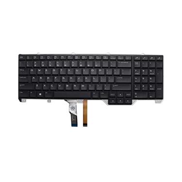 Imagem de Novo teclado de substituição para teclado Dell Alienware 17 R2 R3 P43F 00V352 0V352 PK1318F1A03 NSK-LC1BC 1D NSK-LC1BC 01 US Layout Backlit Keyboard