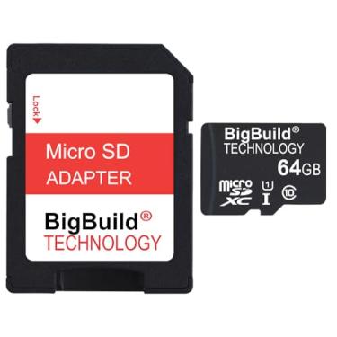 Imagem de BigBuild Technology Cartão de memória Micro SDXC de 64 GB para celulares OnePlus Nord CE3, CE4/CE4 Lite, N30