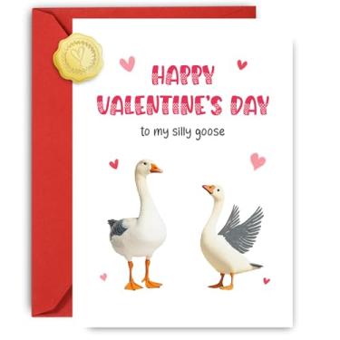 Imagem de Wonkali Cartões engraçados de dia dos namorados ganso