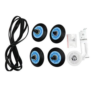 Imagem de Novo kit de reparo de secadora de substituição para Samsung kit de manutenção de correia inclui DC97-16782A rolo DC93-00634A polia interna 6602-001655 substituição de correia AP5325135 AP4373659