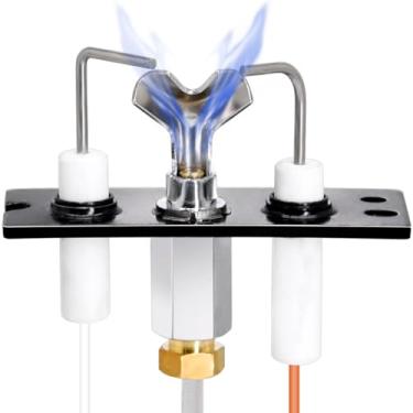 Imagem de Hiorucet montagem piloto ipi 2090-013 gás propano (lp) para quadra-fire, heatilator, majestoso, estilos de vida ao ar livre e peças de lareiras heat n glo. não funciona com unidades piloto d