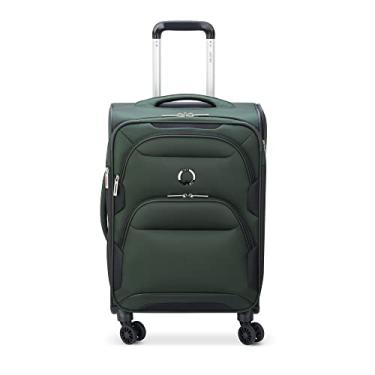 Imagem de DELSEY Paris Bolsa expansível Sky Max 2.0 Softside com rodas giratórias, verde, bagagem de mão 58 cm, Verde, Carry-on 21 Inch, Bolsa expansível de softside Sky Max 2.0 com rodas giratórias