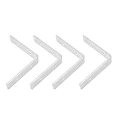 Imagem de 4 PCS Suporte Em Forma de L Suporte de Canto, Suporte de Canto Plano de Ferro Móveis Cerca Cadeira Pernas Acessórios de Suporte para Prateleiras de Armários 99x 99x 20cm