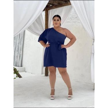 Imagem de Vestido feminino plus size mula manca com faixa  - ANNA PLUS FEMININA,