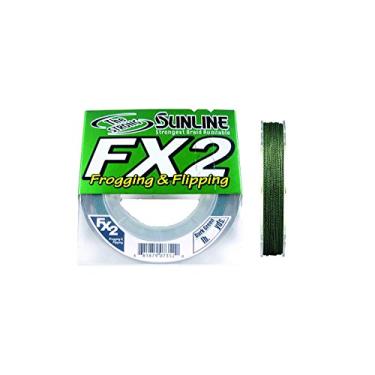 Imagem de Sunline Linha de pesca trançada FX (verde escuro, 22,7 kg/300 jardas)