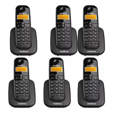 Imagem de Kit Telefone Residêncial Sem Fio Ts 3110 + 5 Ramais Ts 3111 - intelbra