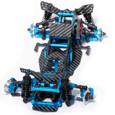 Imagem de WEFEINO Alloy & Carbon RC Chassis Frame Kit Upgrades for 1/10 Sakura D5 Mini+MR RC Flat Road Drift Car