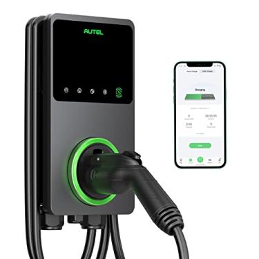 Imagem de Autel Maxicharger Home Smart Ai Carregador De Veículo Elétrico (Ev), 50 A Nível 2 Wi-Fi E Bluetooth Habilitado Evse, Estação De Carregamento De Carro Interna/Externa, Com Coldre No Corpo E Cabo Prem