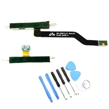 Imagem de Conjunto de cabos flexíveis de antena para Samsung Galaxy S21 5G G991U versão dos EUA antena de sinal 5G cabo flexível conector de fita módulo peças de substituição incluindo kit de ferramentas