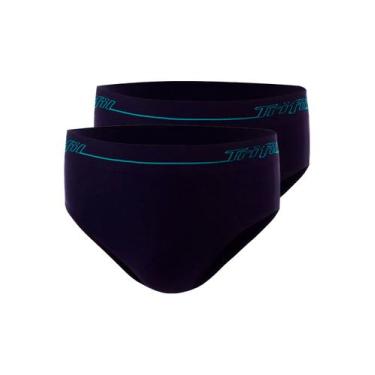 Imagem de Kit com 2 Cuecas Slip Trifil 0543, Azul marinho, 1XG