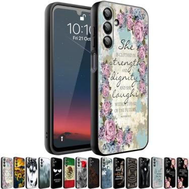 Imagem de HQUSZPT Capa de telefone compatível com Samsung Galaxy S25 Plus 5G, capa protetora fina à prova de choque para homens, mulheres, meninas, meninos, crianças, versículo bíblico, citação provérbios 31:25