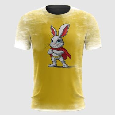 Imagem de Camiseta Coelho Super-Herói - Fabriqueta, GG