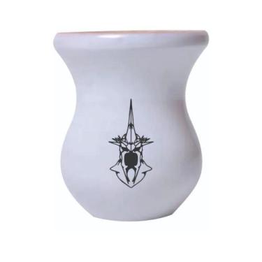 Imagem de Cuia De Madeira Branca Personalizada Senhor dos Aneis mod.06 - Mix ata