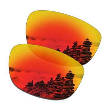 Imagem de Lentes de substituição masculinas SmartVLT para óculos de sol Oakley Holbrook R OO9377 - 12 opções, Fire Red, One Size