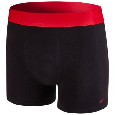 Imagem de Kit de 5 Cuecas Originais Trifil Boxer Box Algodão, Preto, Pequeno