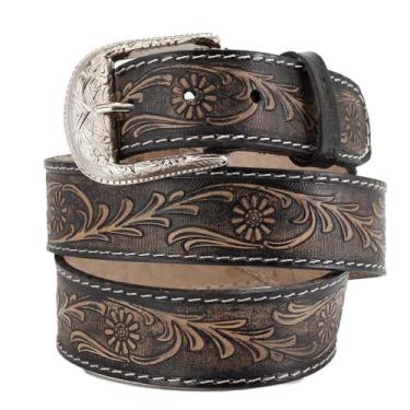 Imagem de Cinto Country Estilo Cowgirl Floral Feminino Sertanejo Rural - Pampas 