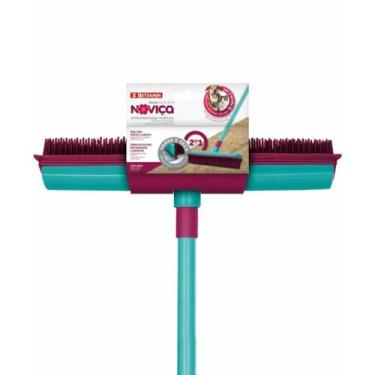 Imagem de Vassoura Emborrachada 2 em 1 Multiuso Noviça - Pet Friendly - Bettanin
