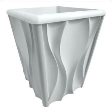 Imagem de Forma Molde P/vaso De Abs 1mm Gesso Cimento 3d Boliche - garden