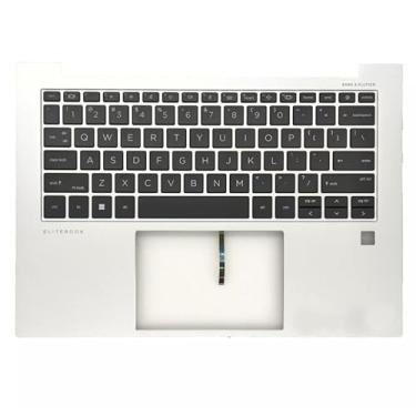 Imagem de Wzqrps Substituição para HP Elitebook 840 845 G9 G10 Laptop Capa Superior Teclado Retroiluminado Parte N09058-001 6070B2190301 6070B1965701 N45442-001 Prata