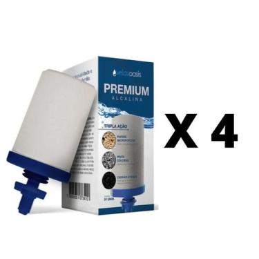 Imagem de Vela Tripla Ação Oasis para Filtro de Barro 04 unidades