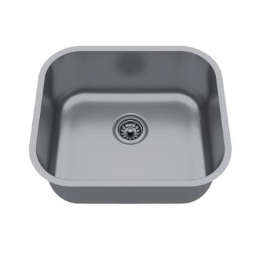 Imagem de Cuba de Inox para Cozinha N3 40x34x11cm com Válvula Ghel Plus Cinza