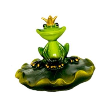 Imagem de ＡＷＨＡＯ Estatueta de Sapo Flutuante de água de Lagoa, Estátua de Animal, Presente Engraçado, Artesanato, Decoração de Lagoa, Ornamento de Resina para Pátio, J, Style a, Tamanho real