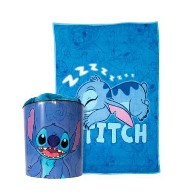 Imagem de Kit Manta Com Balde Stitch Disney Oficial Zona Criativa - Zona Criativ