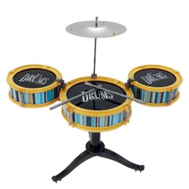 Imagem de Mini Bateria Musical Infantil Jazz Drum Rock Pronta Entrega - Well Kid