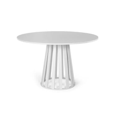 Imagem de Mesa De Jantar Redonda 6 Lugares 120cm Tália Branca